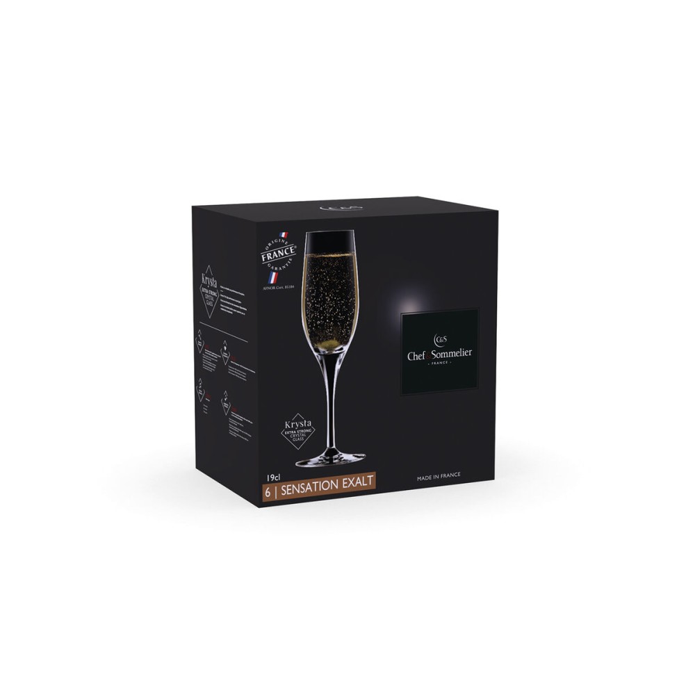 Set de Verres Chef&Sommelier Sensation Exalt Ec Transparent verre 190 ml (6 Unités)