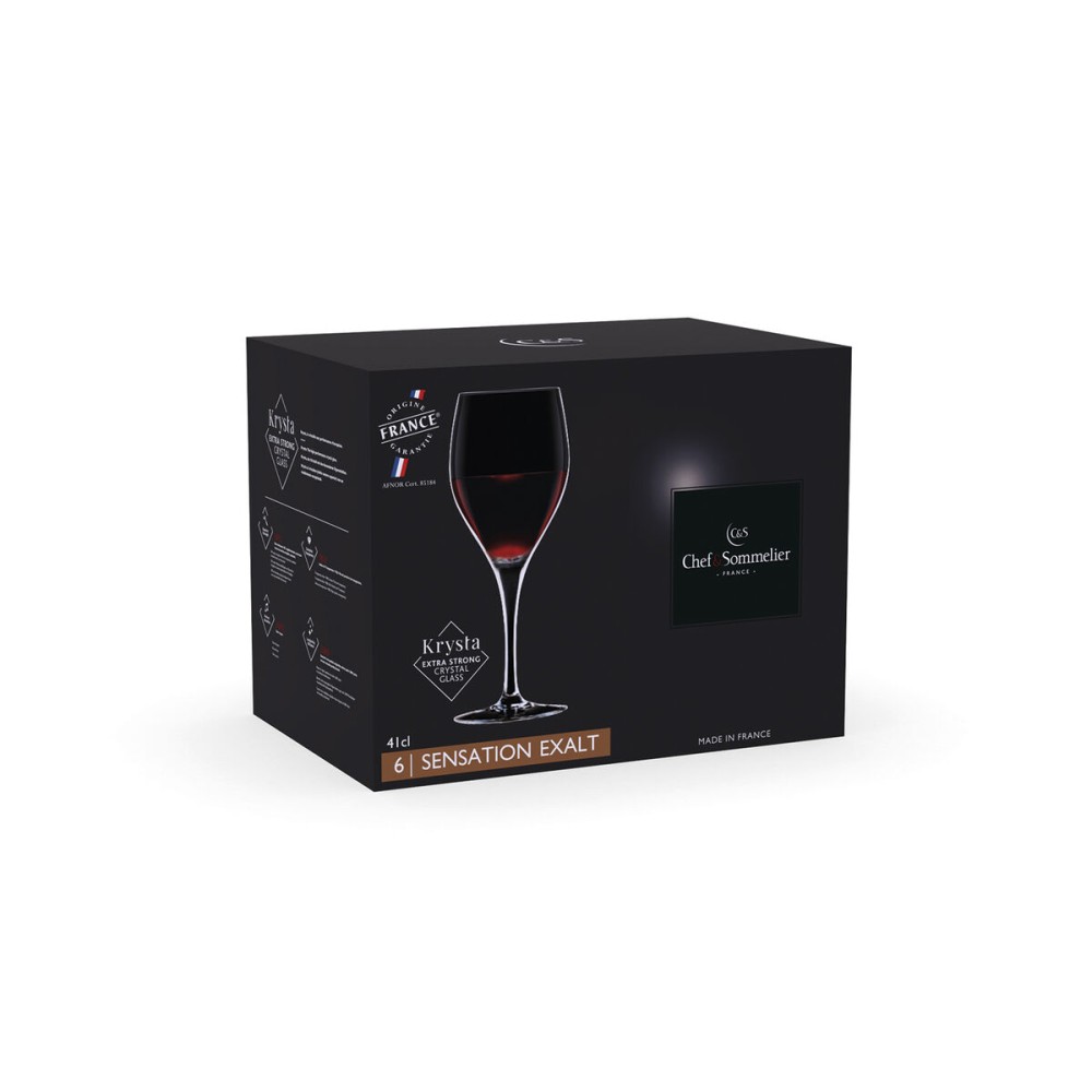 Set de Verres Chef&Sommelier Sensation Exalt Ec Transparent verre 410 ml (6 Unités)