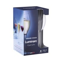 Set of cups Luminarc Grand Chais Transparent Glass 240 ml (4 Units)