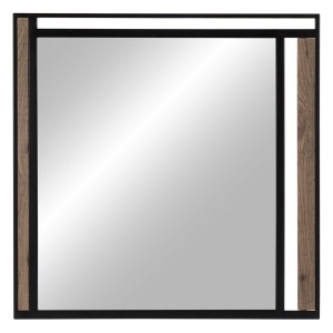 Wandspiegel NUDE Schwarz Beige 70 x 2 x 70 cm