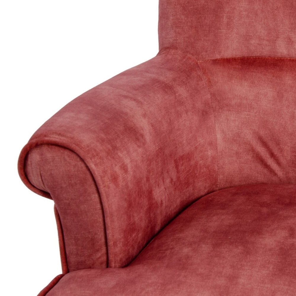 Fauteuil 77 x 64 x 88 cm Tissu Synthétique Bois Rouge foncé