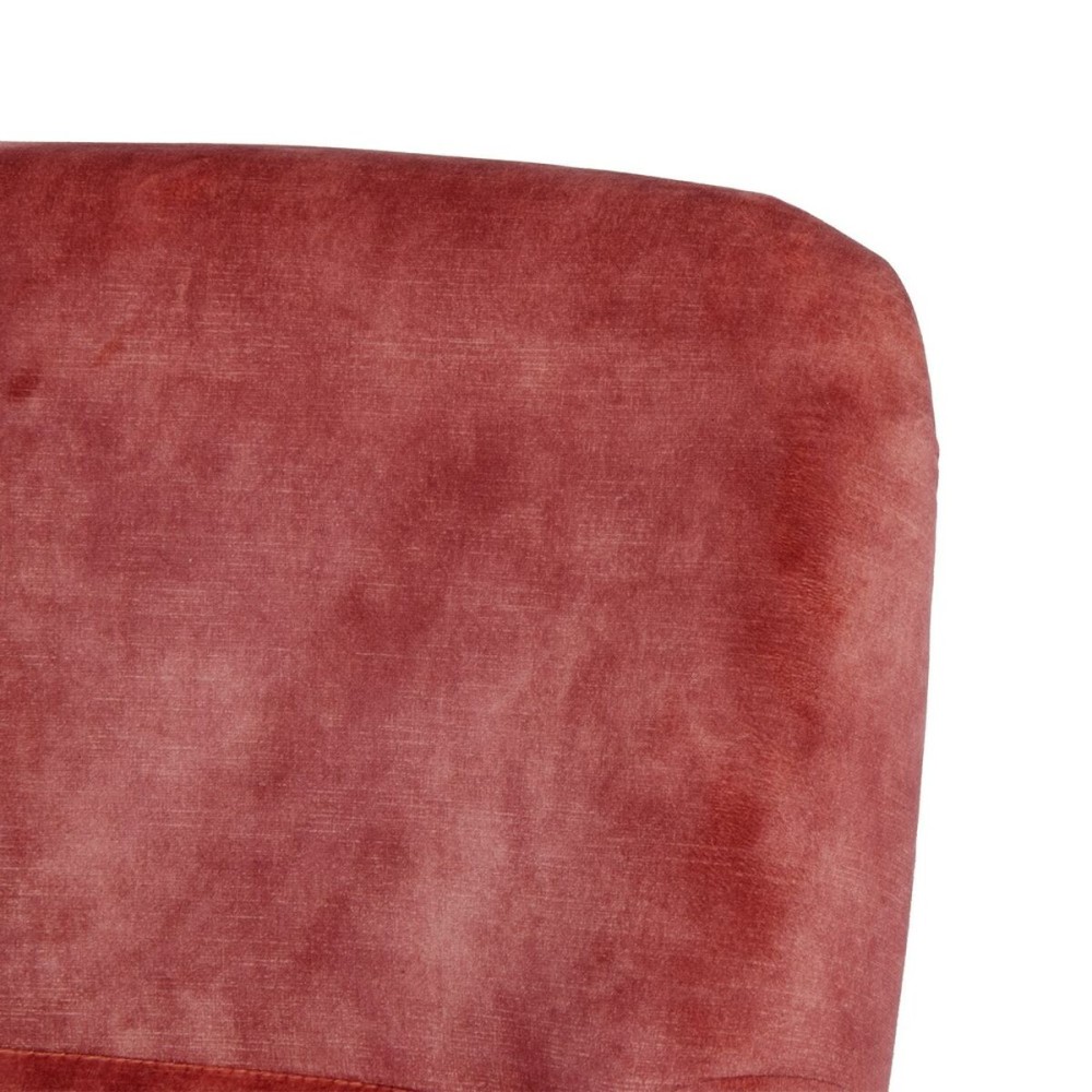 Fauteuil 77 x 64 x 88 cm Tissu Synthétique Bois Rouge foncé