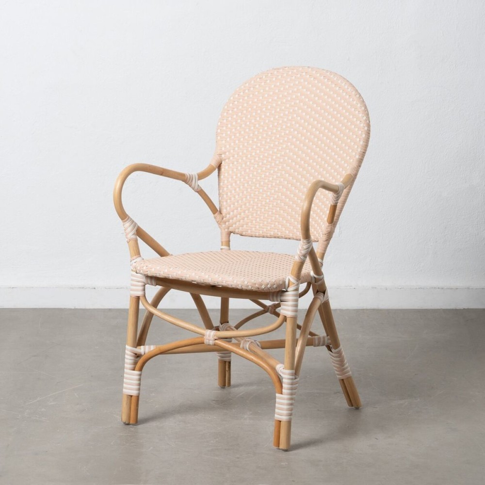 Dining Chair 57 x 62 x 90 cm Natural Beige Rattan