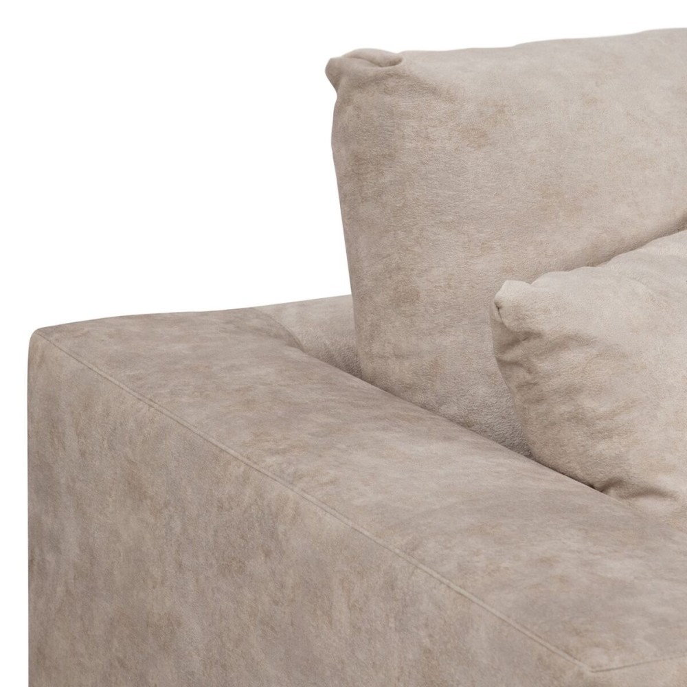 Sofa Beige Fibre Pine Foam rubber 206 x 88 x 100 cm