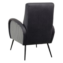 Fauteuil Noir Gris 68 x 97 x 86 cm