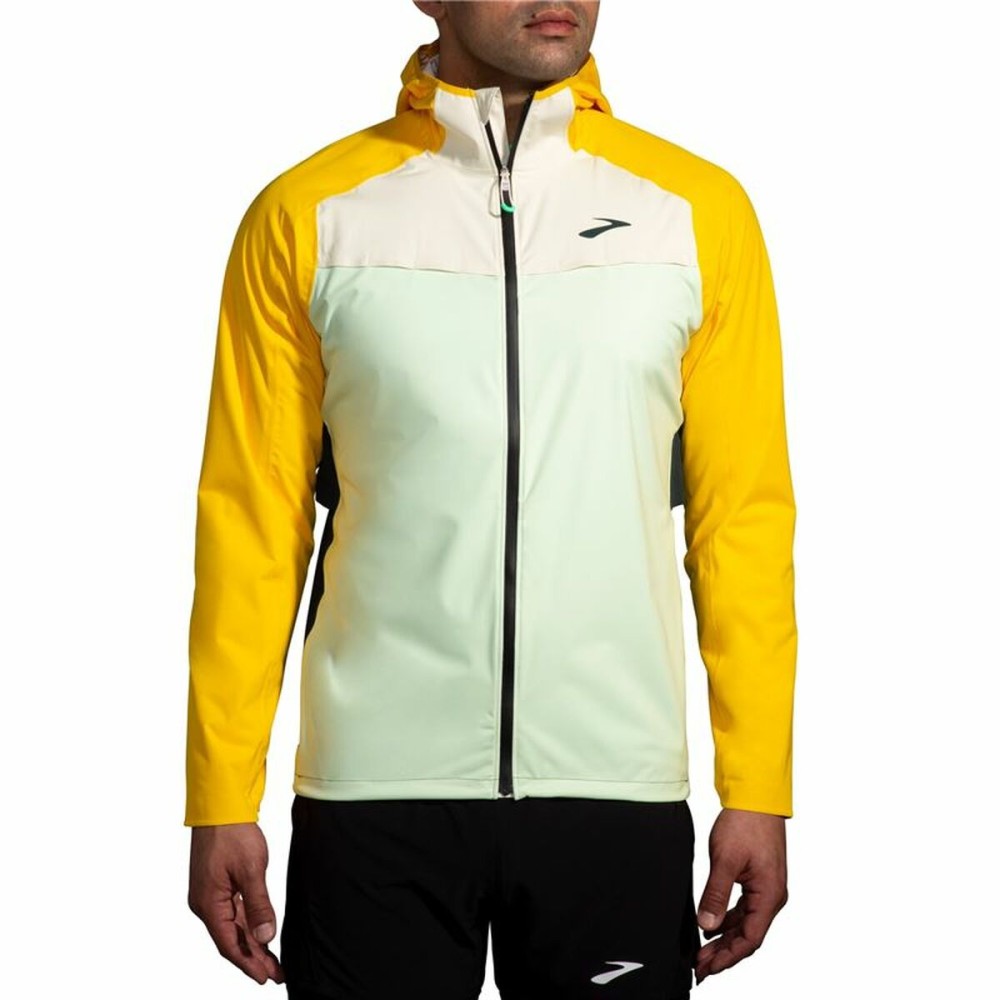 Veste de Sport pour Homme Brooks High Point Waterproof Blanc