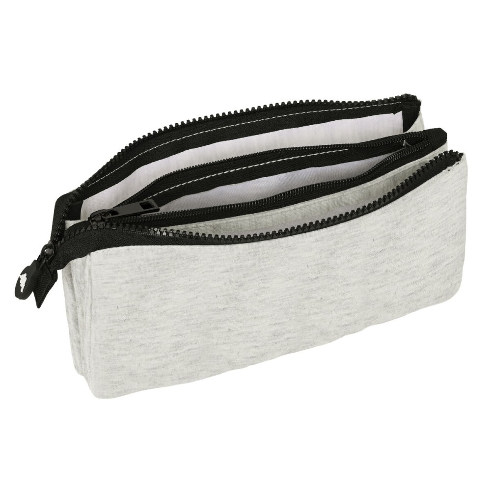 Trousse Fourre-Tout Triple Kappa Grey knit Gris (22 x 12 x 3 cm)