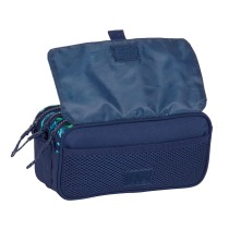 Trousse Fourre-Tout Triple El Niño Glassy Blue marine 21,5 x 10 x 8 cm