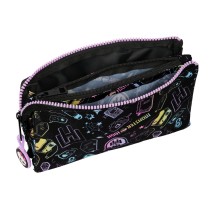 Trousse d'écolier Monster High Noir 22 x 12 x 3 cm