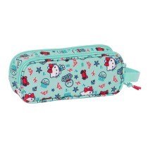 Zweifaches Mehrzweck-Etui Hello Kitty Sea lovers türkis 21 x 8 x 6 cm