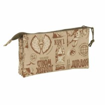 Triple Carry-all Jurassic World Beige 22 x 12 x 3 cm