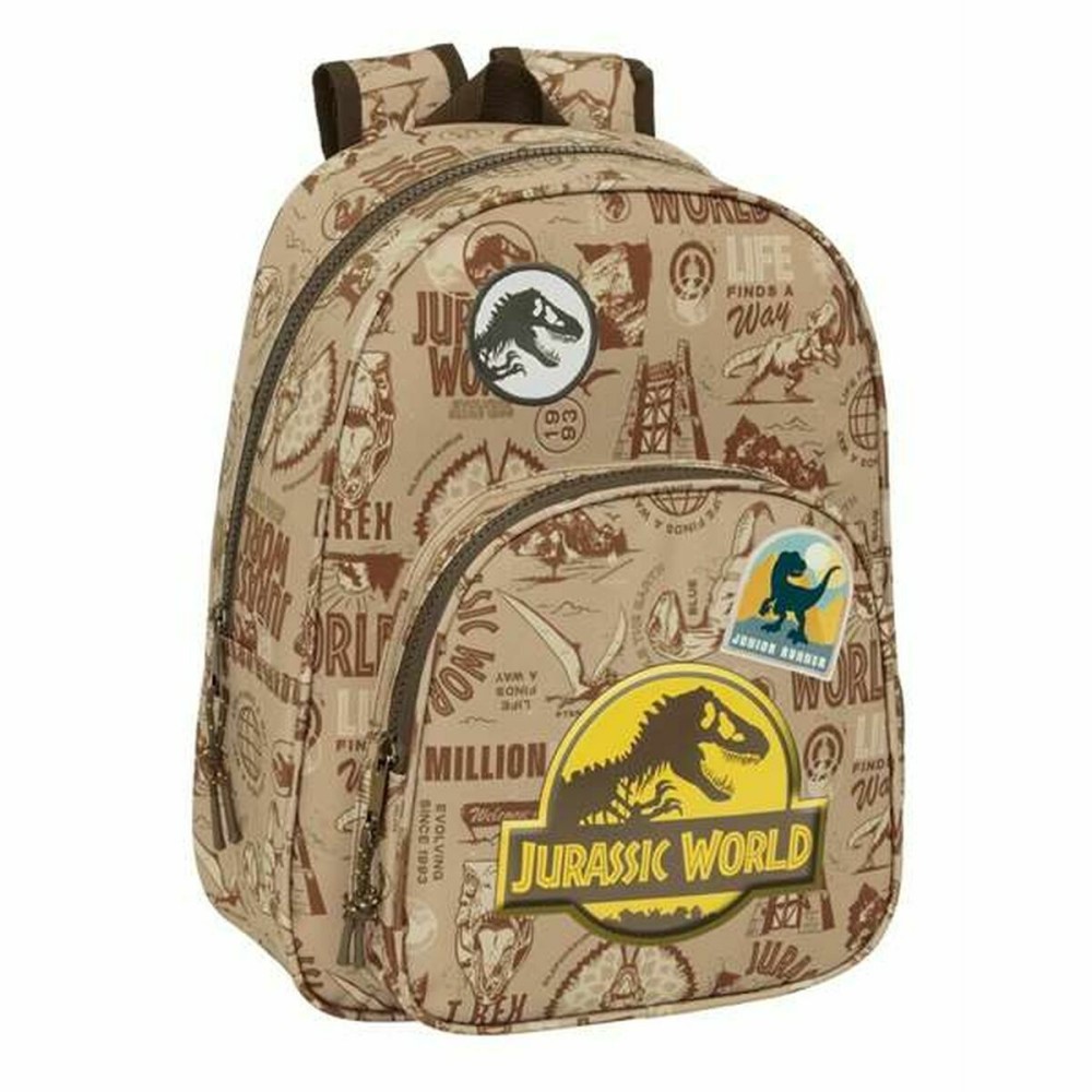 Schulrucksack Jurassic World Beige 27 x 33 x 10 cm