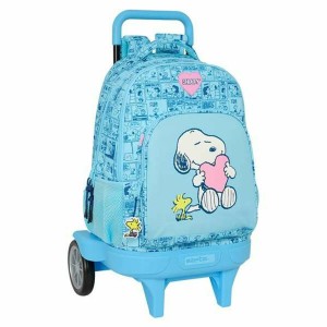 School Bag Snoopy Love Blue 33 x 45 x 22 cm