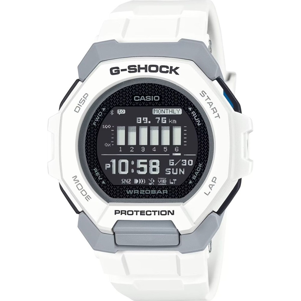 Herrenuhr Casio G-Shock G SQUAD -  SUNNY SIDE STYLE Schwarz (Ø 47,5 mm)