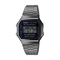 Men's Watch Casio A168WEGG-1BEF Black Silver (Ø 36 mm) (Ø 38 mm)