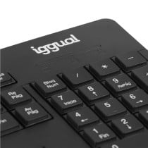 clavier et souris iggual IGG319277 Noir Espagnol Qwerty QWERTY