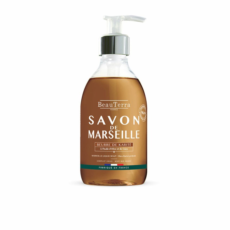 Savon liquide Beauterra Savon de Marseille Beurre de karité 300 ml