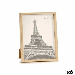 Cadre photo Marron Plastique (21,7 x 2 x 26,7 cm) (6 Unités)