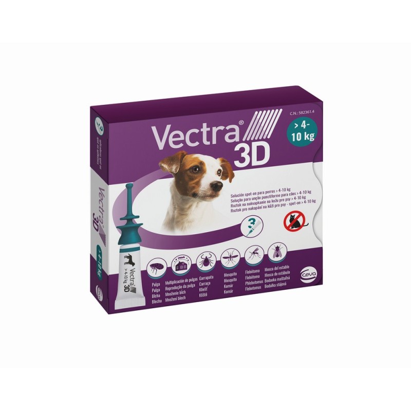 Pipette pour chien Ceva 3D S 4-10 kg 3 Unités