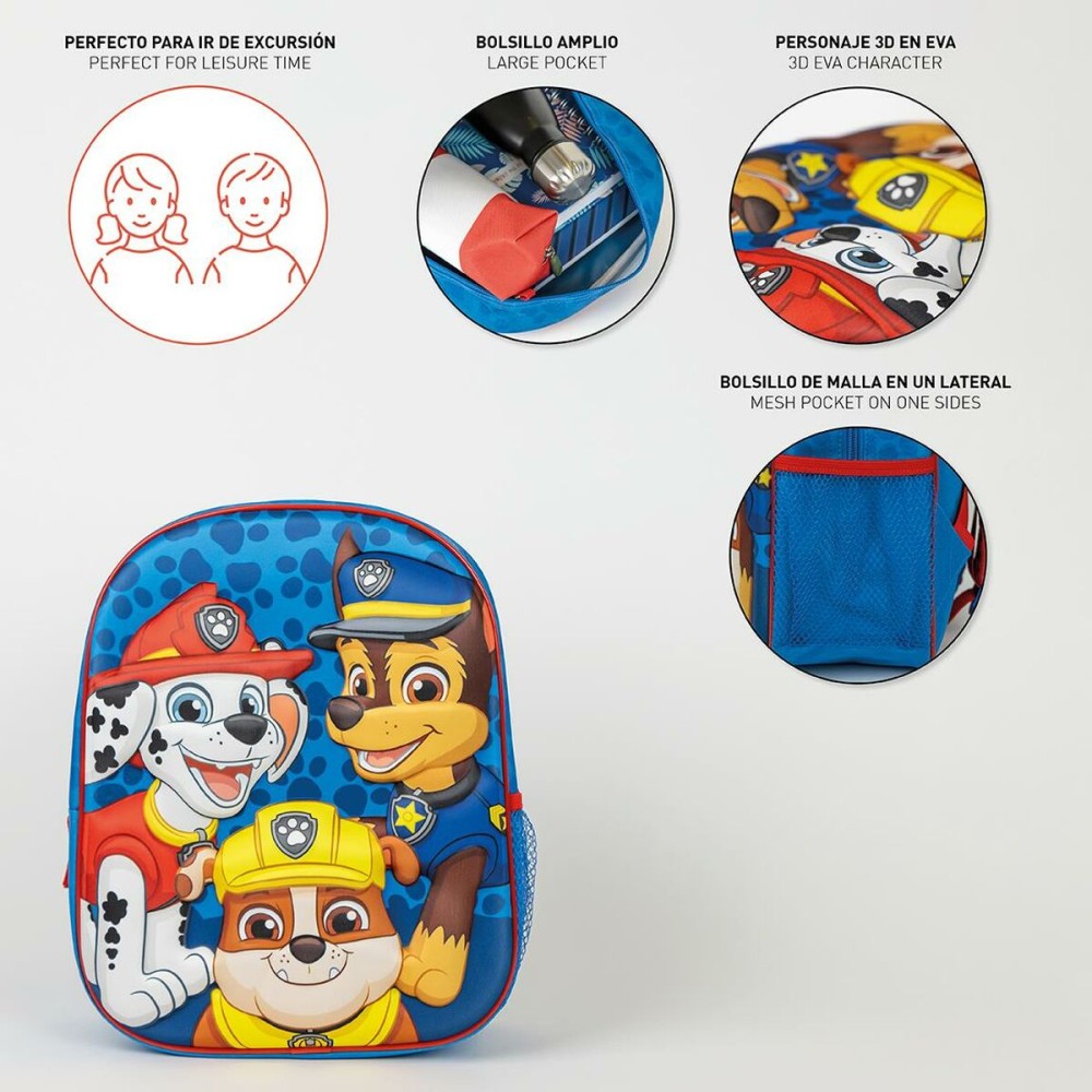 Cartable The Paw Patrol Bleu 25 x 31 x 10 cm