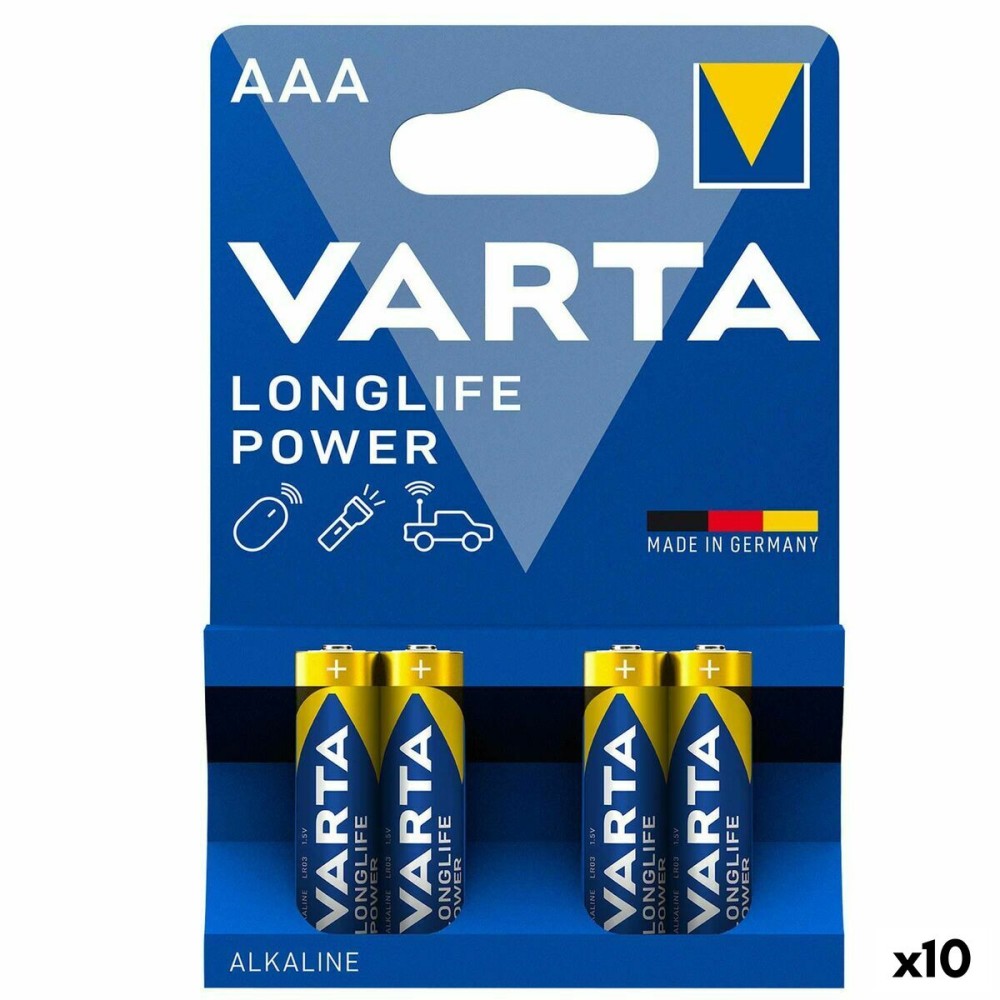 Batteries Varta AAA LR03 1,5 V (10 Unités)