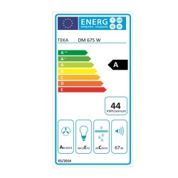 Hotte standard Teka 40476230 60 cm 603 m3/h 67 dB 278W Blanc