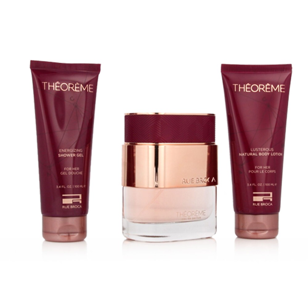 Set mit Damenparfüm Rue Broca Théorème Pour Femme EDP 3 Stücke