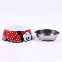 Mangeoire pour chiens Minnie Mouse Rouge Mélamine 180 ml Noir Métal