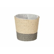 Planter Ibergarden WY21-74 Grey Natural Rope Plastic 11 x 10,5 x 11 cm (24 Units)