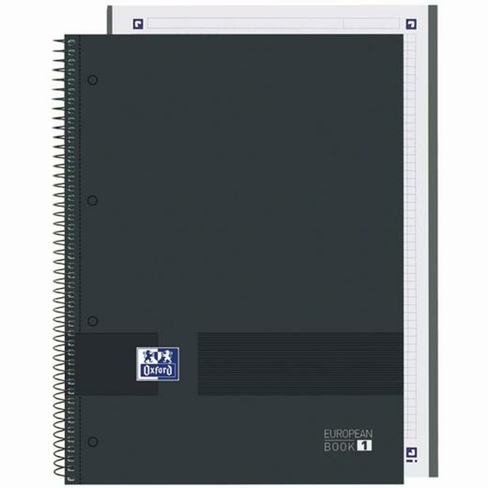 Notebook Oxford European Book Write&Erase Black A4 80 Sheets (5 Units)