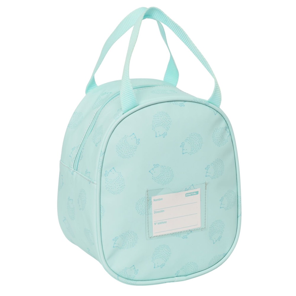 Sac glacière goûter Safta Erizo 19 x 22 x 14 cm Turquoise