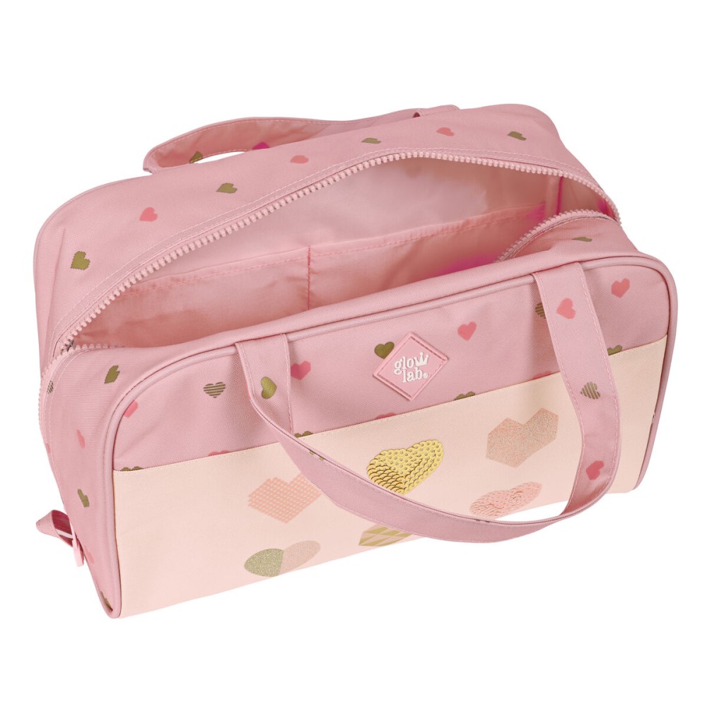 Trousse de Toilette Glow Lab Hearts Rose 31 x 14 x 19 cm