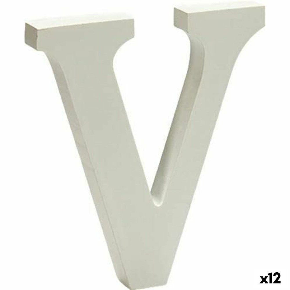 Letter Letter V 1 x 15 x 13,5 cm (12 Units)