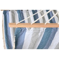 Hamac DKD Home Decor Rayures Bleu Blanc (200 x 100 x 5 cm)