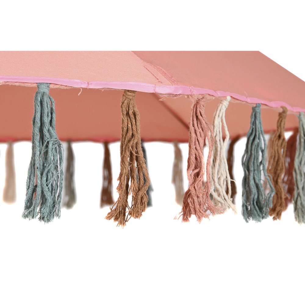 Parasol DKD Home Decor Acier Corail Aluminium (180 x 180 x 190 cm)