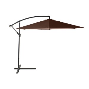 Parasol DKD Home Decor Marron Acier Aluminium (300 x 300 x 250 cm)