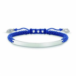 Damenarmreif Thomas Sabo LBA0066-897-1 16 - 19 cm Silberfarben Blau 21 cm