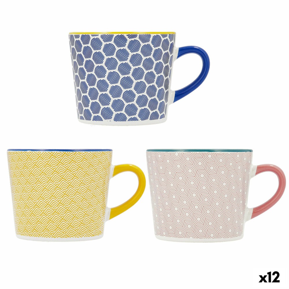 Tasse Quid Pippa Multicouleur Céramique 350 ml (12 Unités)