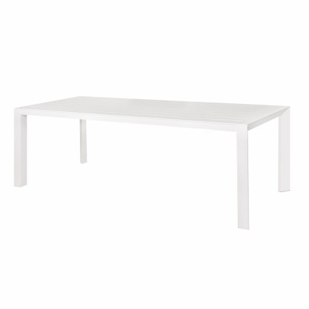 Dining Table Io White Aluminium 240 x 100 x 75 cm