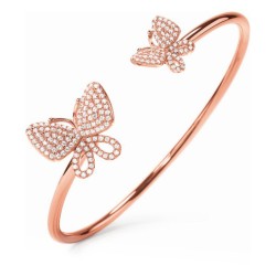 Bracelet Folli Follie Butterflies Sterling silver (Ø 55 mm)