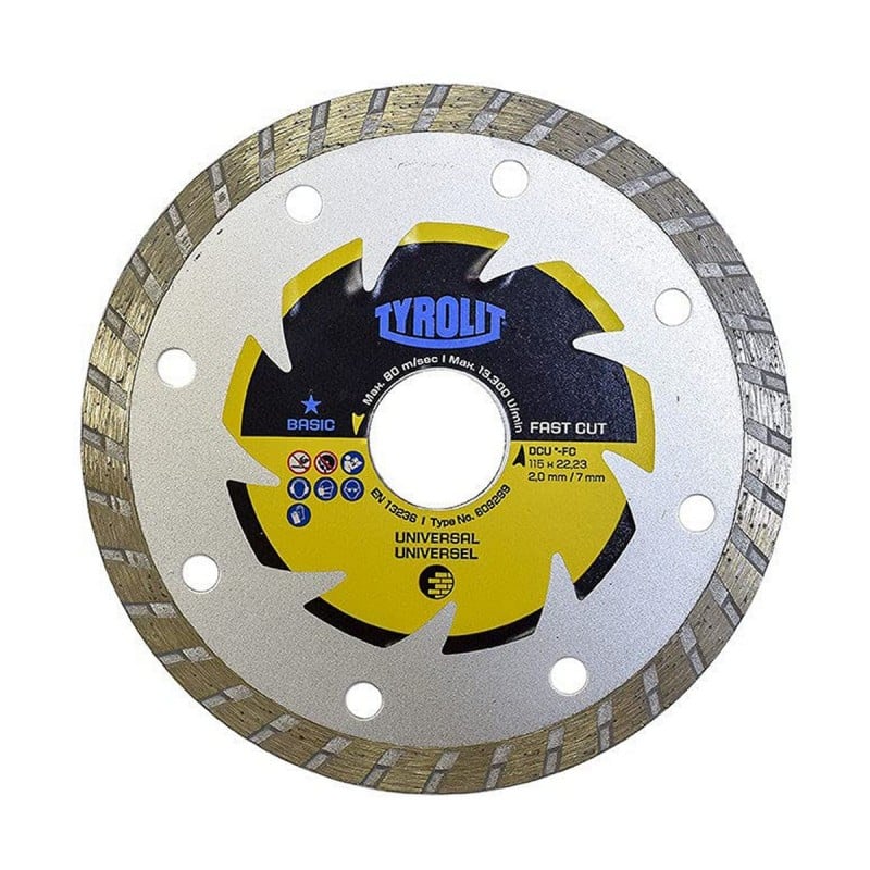 Disque de coupe Tyrolit 115 x 2 x 22,23 mm