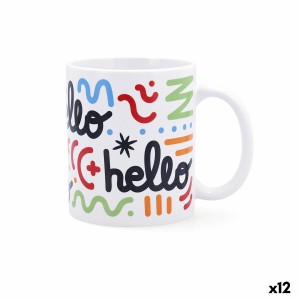 Kop Quid Hello Comics Bunt aus Keramik 330 ml (12 Stück)