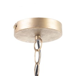 Deckenlampe 55 x 55 x 60 cm Bettlaken Gold Metall