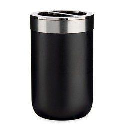 Toothbrush Holder Berilo BP15-002-1 Black Silver Plastic 7,7 x 11,2 x 7,7 cm (6 Units)