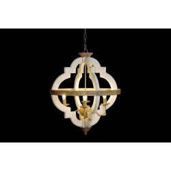 Suspension Home ESPRIT Blanc Bronze Fer Sapin 40 W 63 x 63 x 74 cm