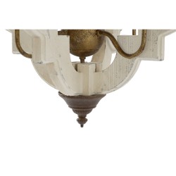 Deckenlampe Home ESPRIT Weiß Bronze Eisen Tanne 40 W 63 x 63 x 74 cm