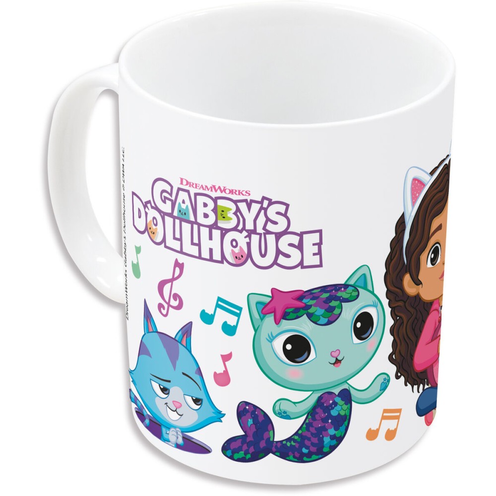 Tasse mug Gabby's Dollhouse Party Rose clair 350 ml 325 ml Céramique Boîte Cadeau