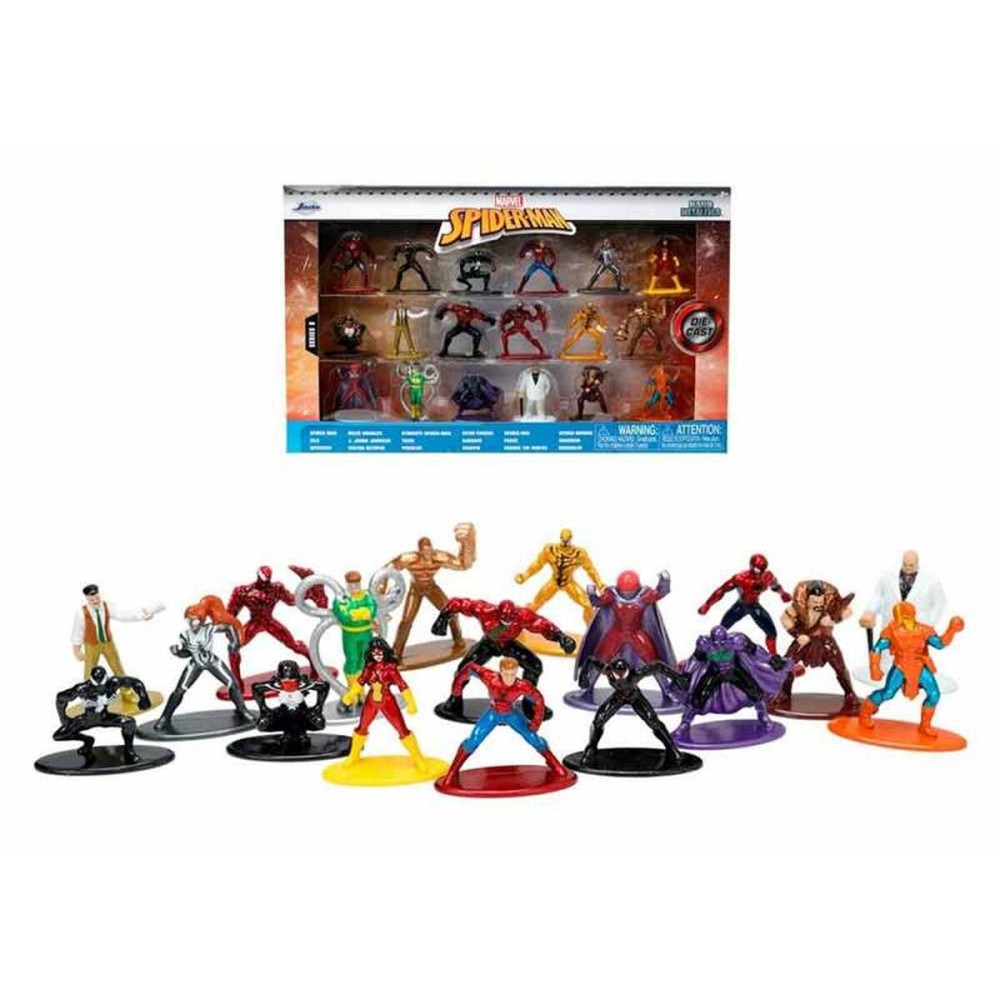 Ensemble de Figurines Spider-Man 4 cm 18 Pièces