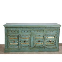 Buffet Romimex Vert Bois de manguier 180 x 90 x 40 cm