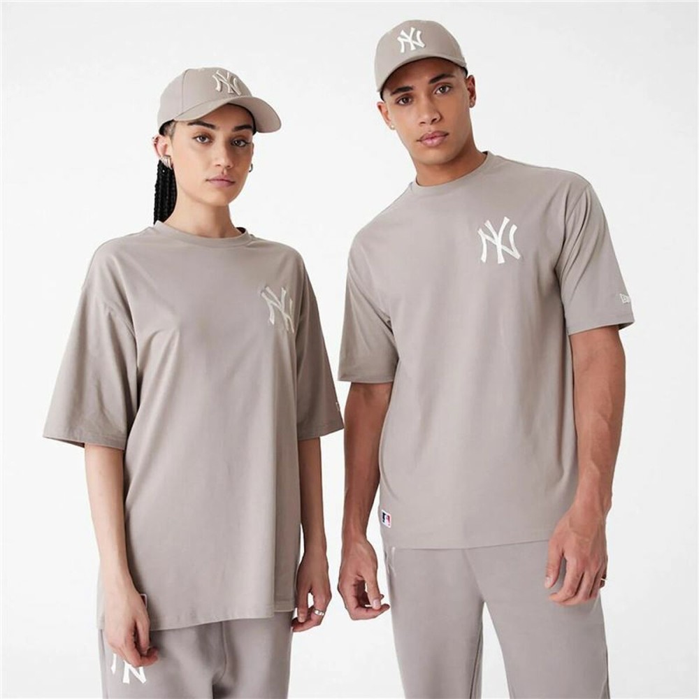 T-shirt à manches courtes homme New Era ESSNTLS LC OS TEE NEYYAN 60435555 Marron Clair (L)